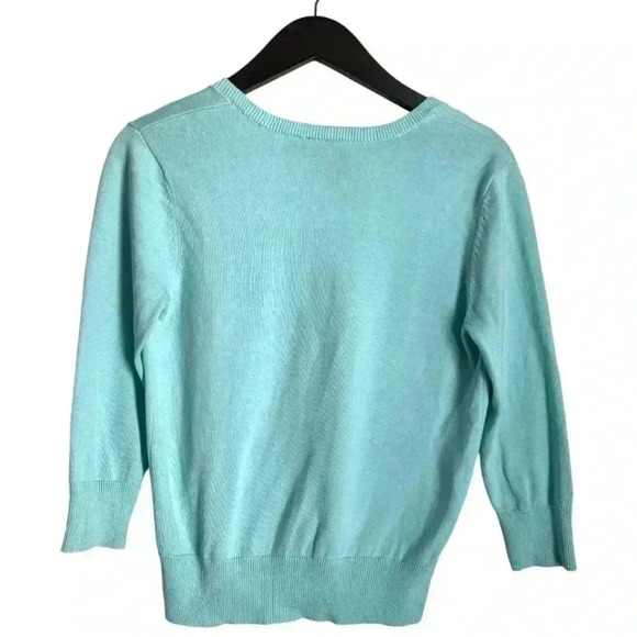 Vintage Women's Tailor Sweater Cardigan Size XS Aqua - Picture 5 of 6
